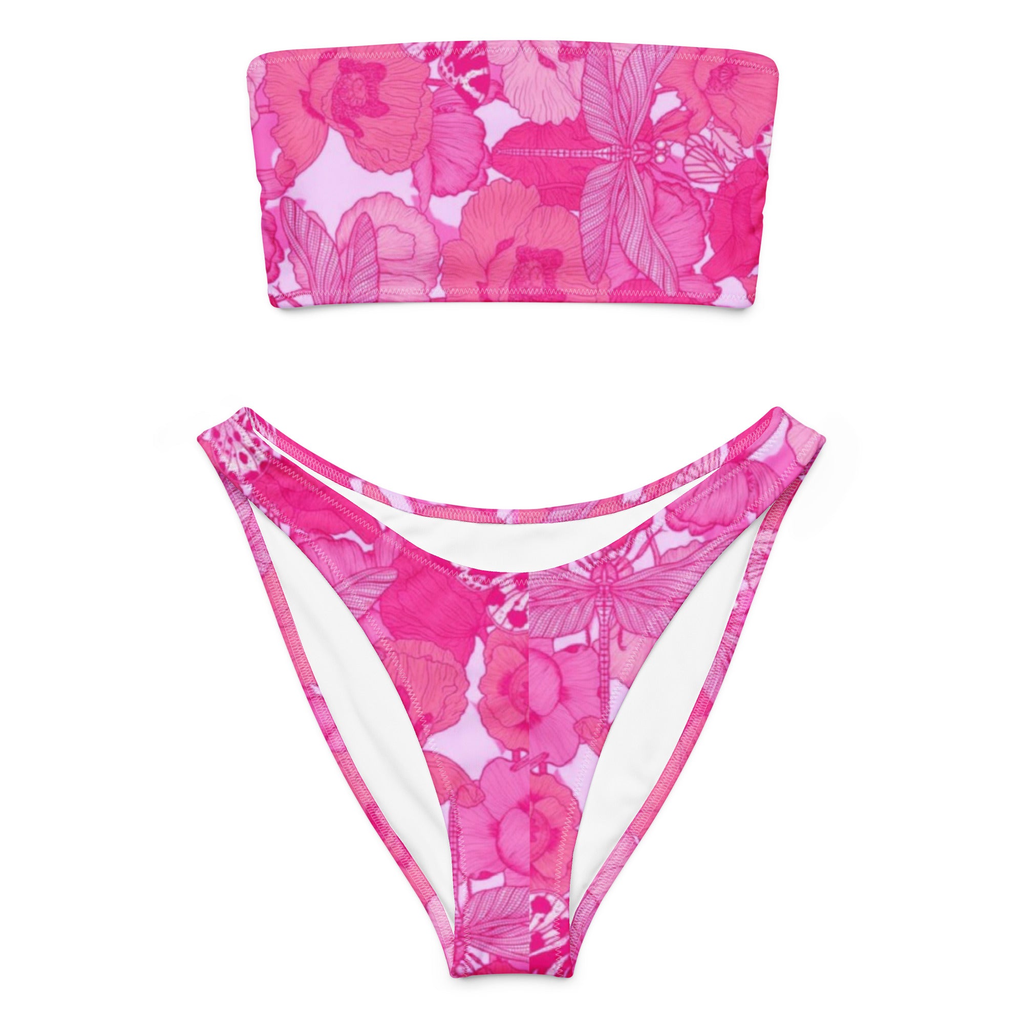 Pretty In Pink Bandeau Bikini