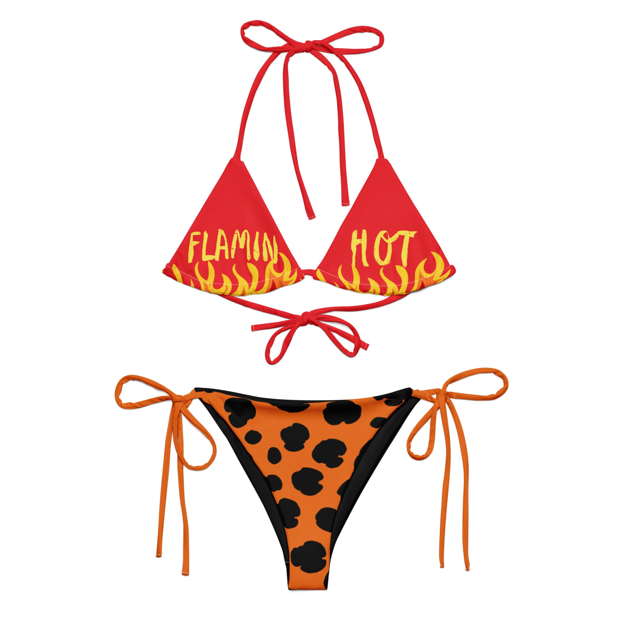 Flamin Hot Cheetah String Bikini