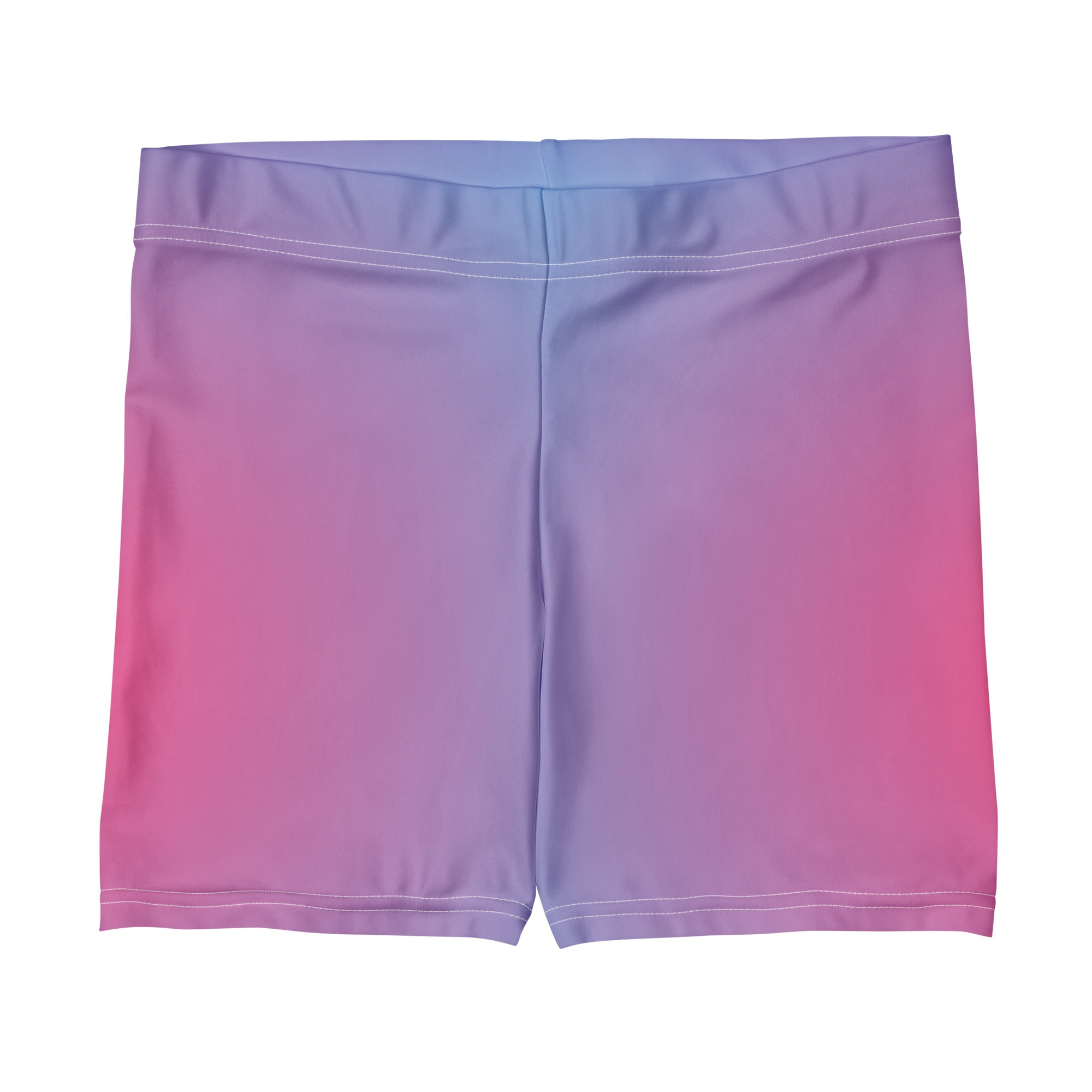 Gradient Pink & Blue Curvy Shorts